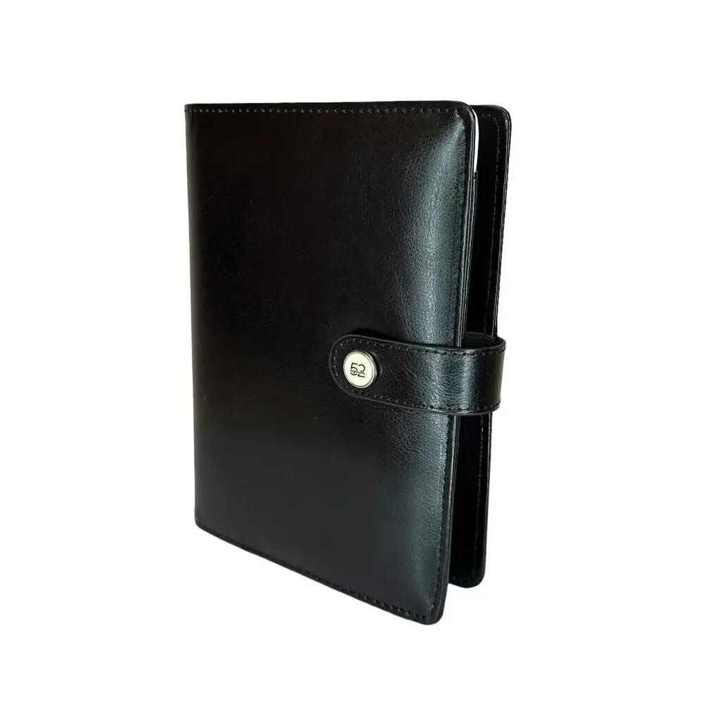 NEW Black 6-Ring Planner A6 Binder Only Organizer 7.75